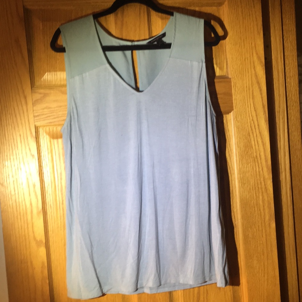 Light Blue Soft Large Womens Blouse
